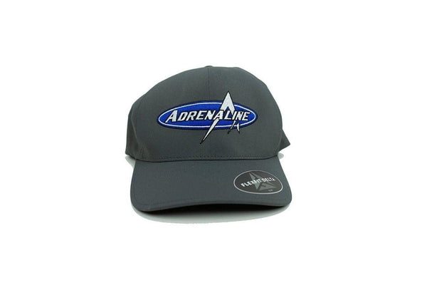 Adrenaline Logo Hat in Flexfit Delta Grey - Adrenaline
