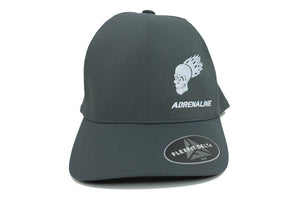 Adrenaline Skull Hat in Flexfit Delta Grey - Adrenaline
