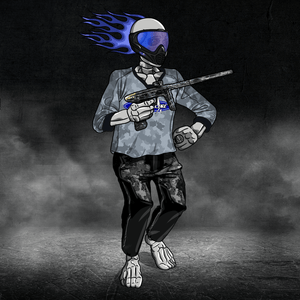 Adrenaline Skully NFT - Baba Yaga in Airball with Goggles and Ring - Adrenaline