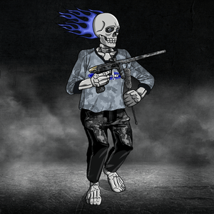 Adrenaline Skully NFT - Baba Yaga in Airball with Swab - Adrenaline