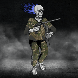 Adrenaline Skully NFT - Baba Yaga in Woods with Swab - Adrenaline