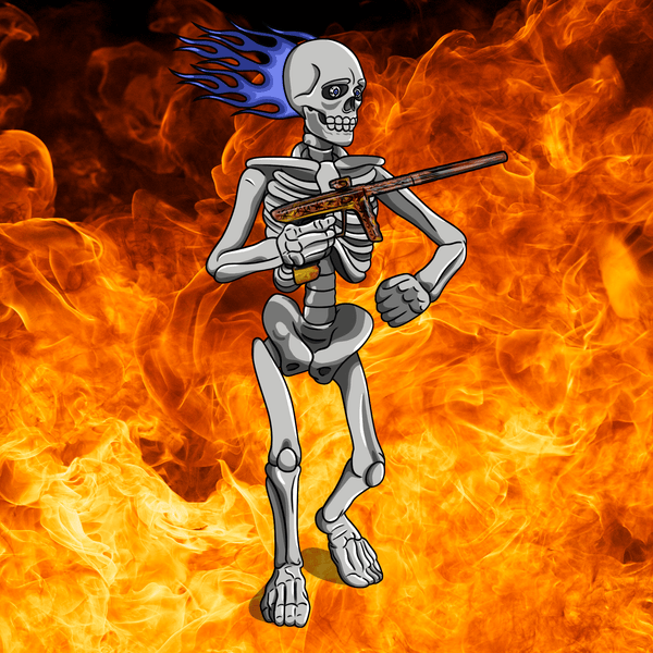 Adrenaline Skully NFT - Fire in Bones - Adrenaline